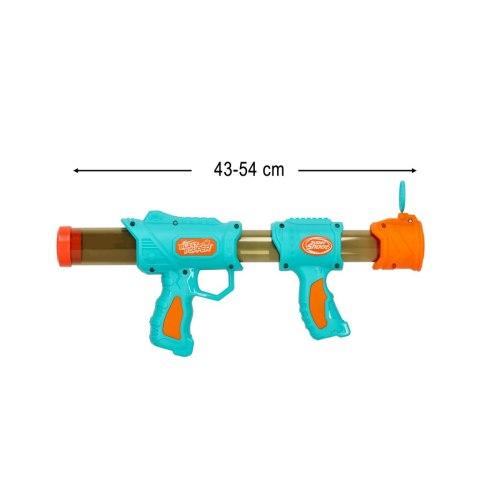 PISTOLET KARABIN NA KULKI NABOJE 2W1 NIEBIESKI