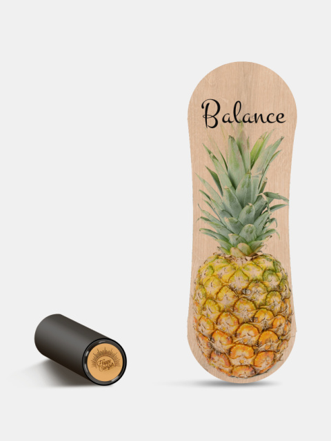 PRODUKT PRZYKŁADOWY: TRICKBOARD L PINEAPPLE Z CZARNYM WAŁKIEM, DO BALANSOWNIA