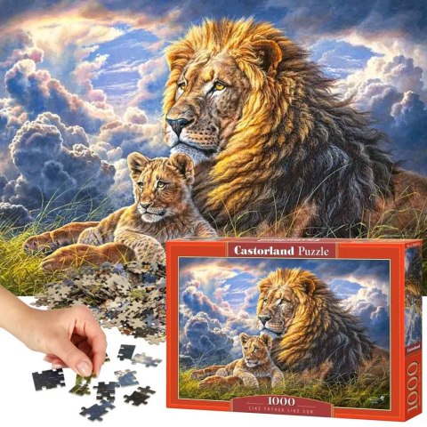 PUZZLE UKŁADANKA 1000 ELEMENTÓW JAKI OJCIEC TAKI SYN 68 X 47 CM CASTORLAND