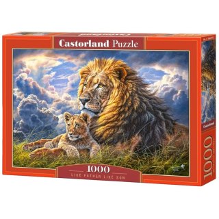 PUZZLE UKŁADANKA 1000 ELEMENTÓW JAKI OJCIEC TAKI SYN 68 X 47 CM CASTORLAND