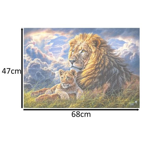 PUZZLE UKŁADANKA 1000 ELEMENTÓW JAKI OJCIEC TAKI SYN 68 X 47 CM CASTORLAND