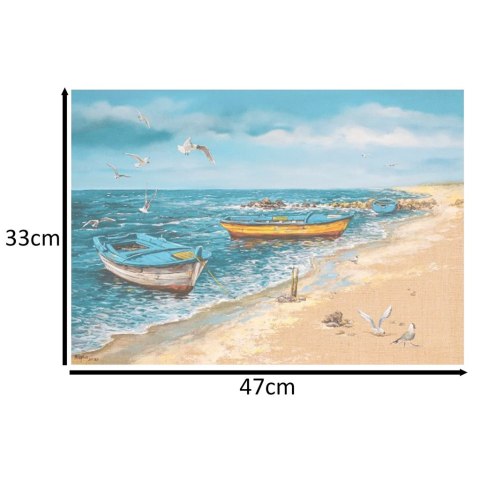 PUZZLE UKŁADANKA 500 ELEMENTÓW PORANEK NAD MORZEM 47 X 33 CM CASTORLAND