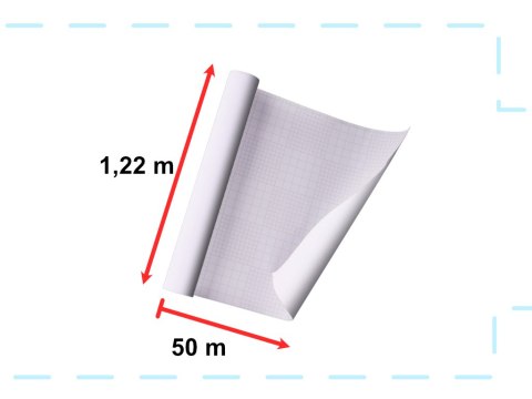 FOLIA ROLKA SAMOPRZYLEPNA OKLEINA DO SZYB MLECZNA MATOWA 1,22X50M