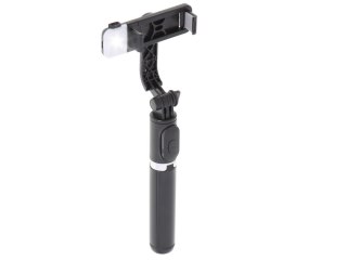 KIJEK DO SELFIE LAMPKA LED STATYW TRIPOD CZARNY