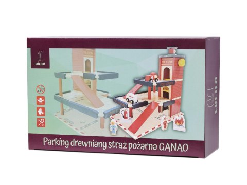 PARKING DREWNIANY GARAŻ LULILO GANAO STRAŻ POŻARNA