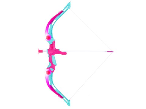 ŁUK ZE STRZAŁKAMI I TARCZĄ ZESTAW STRZELECKI RÓŻOWY