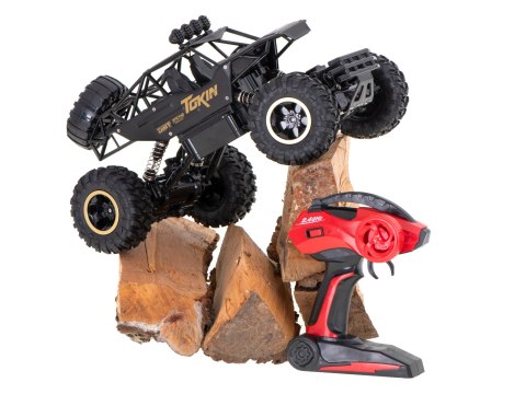 SAMOCHÓD ZDALNIE STEROWANY NA PILOTA RC ROCK CRAWLER 1:12 4WD METAL CZARNY