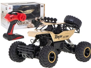 SAMOCHÓD ZDALNIE STEROWANY NA PILOTA RC ROCK CRAWLER 1:12 4WD METAL ZŁOTY