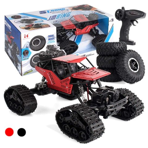 SAMOCHÓD ZDALNIE STEROWANY NA PILOTA RC ROCK CRAWLER 4X4 LHC012 AUTO 2W1 CZERWONY