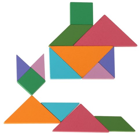 TANGRAM KSIĄŻECZKA MAGNETYCZNA UKŁADANKA KLOCKI 3D