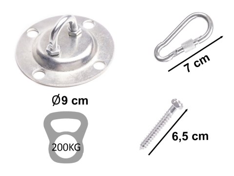 ZESTAW DO MONTAŻU HUŚTAWKI HOTELA WISZĄCEGO GNIAZDA 200KG