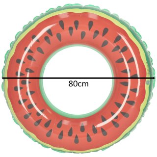 KÓŁKO DO PŁYWANIA KOŁO DMUCHANE ARBUZ 80CM MAX 60KG