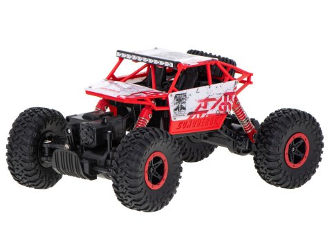 SAMOCHÓD ZDALNIE STEROWANY NA PILOTA RC ROCK CRAWLER HB 2,4GHZ 1:18 CZERWONY