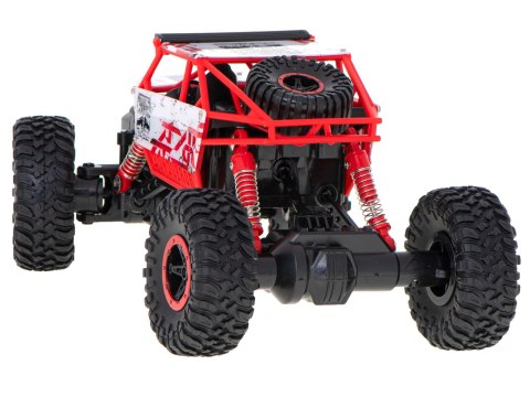 SAMOCHÓD ZDALNIE STEROWANY NA PILOTA RC ROCK CRAWLER HB 2,4GHZ 1:18 CZERWONY