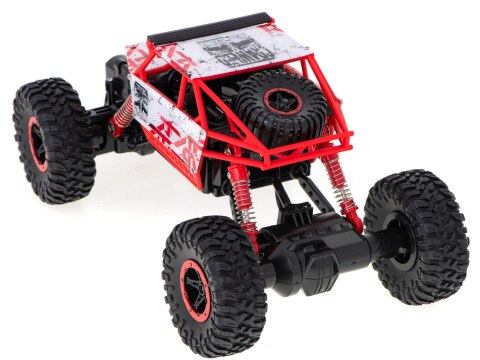 SAMOCHÓD ZDALNIE STEROWANY NA PILOTA RC ROCK CRAWLER HB 2,4GHZ 1:18 CZERWONY