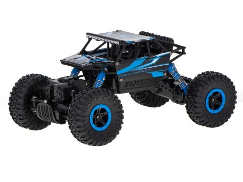 SAMOCHÓD ZDALNIE STEROWANY NA PILOTA RC ROCK CRAWLER HB 2,4GHZ 1:18 NIEBIESKI