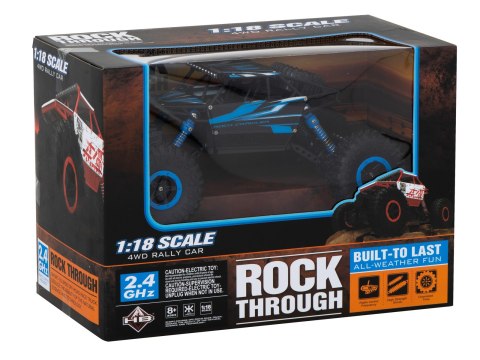 SAMOCHÓD ZDALNIE STEROWANY NA PILOTA RC ROCK CRAWLER HB 2,4GHZ 1:18 NIEBIESKI