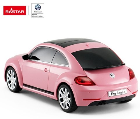 Samochód zdalnie sterowany Rastar 76200 Volkswagen Beetle 1:24 różowy