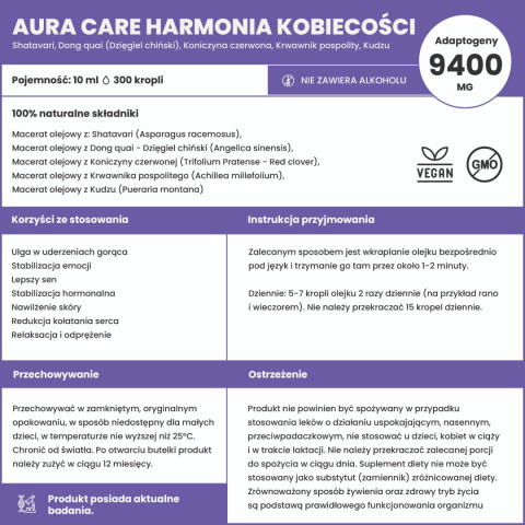 ADAPTOGENY – HARMONIA KOBIECOŚCI