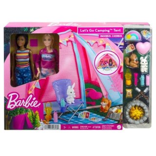 Barbie Kempingowy namiot zestaw + 2 lalki