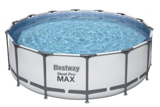 Basen stelażowy Steel Pro MAX 427x122 Szary 14FT BESTWAY 5w1 + Akcesoria