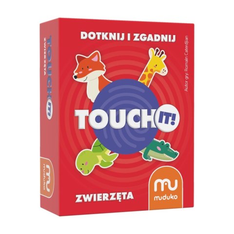 MUDUKO GRA KARCIANA EDUKACYJNA TOUCH IT! DOTKNIJ I ZGADNIJ. ZWIERZĘTA 5+