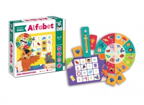 Gra edukacyjna "Alfabet smart BINGO" dla dzieci 3-7 lat + Bingo + Nauka liter