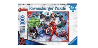 Puzzle 100 Avengers. Zgromadzenie rysunkowe XXL