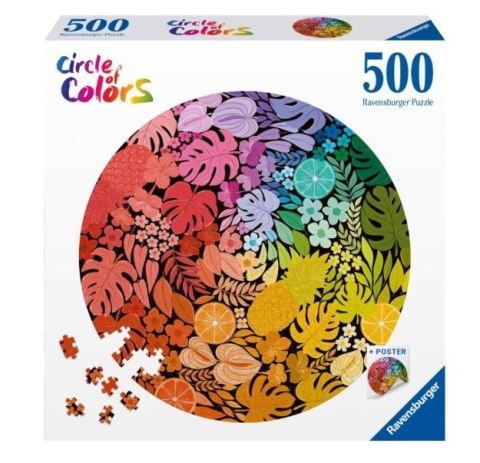 Puzzle 2D 500 Paleta kolorów. Tropiki