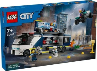 LEGO(R) CITY 60418 Policyjna ciężarówka z laborato..