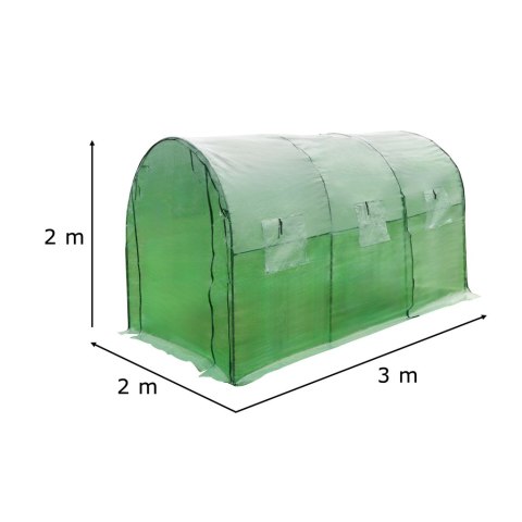 Tunel foliowy ogrodowy LUARO szklarnia na warzywa rośliny 3x2x2 m