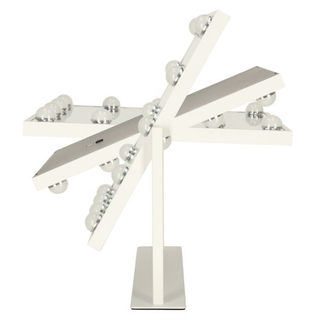 LUSTERKO DO MAKIJAŻU KOSMETYCZNE PODŚWIETLANE LED HOLLYWOOD Z 12 ŻARÓWKAMI USB 30 X 40 CM