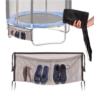 TORBA SIATKA DOLNA DO TRAMPOLINY ORGANIZER NA BUTY KLUCZE TELEFON 110CM