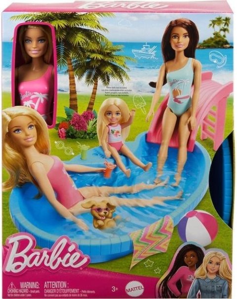 Barbie Basen z lalką i akcesoriami