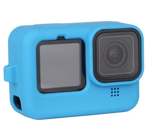 Silikonowe niebieskie etui na kamerke Gopro