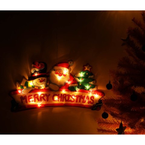 LAMPKI LED WISZĄCA DEKORACJA ŚWIĄTECZNA MERRY CHRISTMAS 45CM