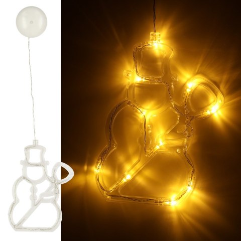 LAMPKI LED WISZĄCA DEKORACJA ŚWIĄTECZNA BAŁWANEK 49CM 10 LED