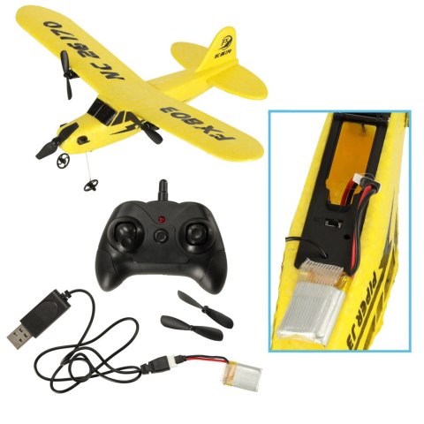 SAMOLOT ZDALNIE STEROWANY NA PILOTA RC FX803 PIPER 150MAH