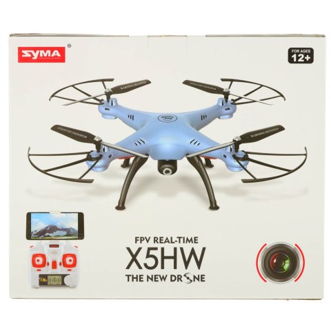 DRON RC SYMA X5HW KAMERA FPV WIFI 2,4GHZ NIEBIESKI