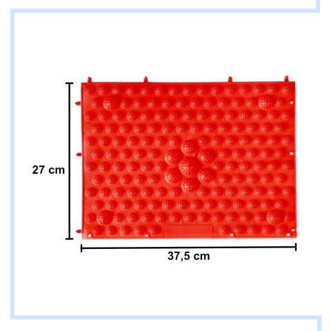 MATA KOREKCYJNA SENSORYCZNA DO MASAŻU CZERWONA