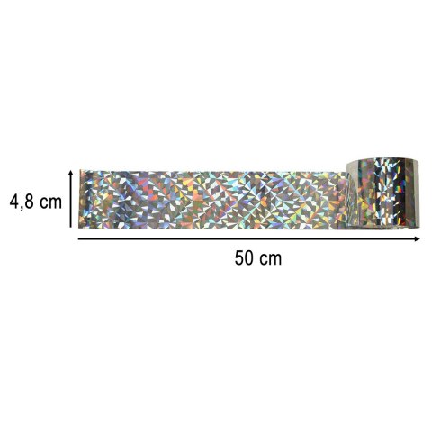 ODSTRASZACZ PTAKÓW TAŚMA ODBLASKOWA ODSTRASZAJĄCA PTAKI 4,8CM X 50M 1 SZTUKA