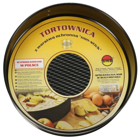 TORTOWNICA FORMA DO PIECZENIA Z ODPINANYM RANTEM 24CM CZARNA