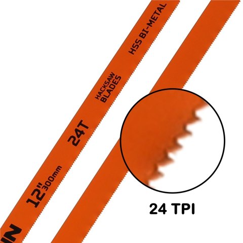 BRZESZCZOT BIMETALOWY DO CIĘCIA METALU DREWNA 300X12MM ZESTAW 2 SZTUKI WOKIN