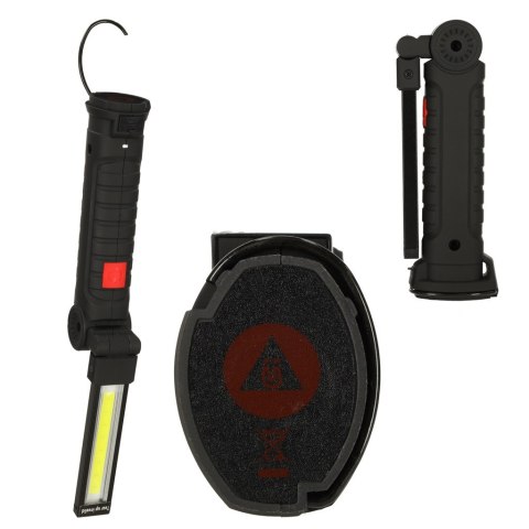 LAMPA WARSZTATOWA LATARKA USB 5 TRYBÓW MAGNES HAK AKUMULATOR 1200 MAH 200 LM KAFUWELL