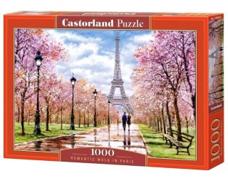 PUZZLE UKŁADANKA 1000 ELEMENTÓW ROMANTYCZNY SPACER W PARYŻU 68 X 47 CM CASTORLAND