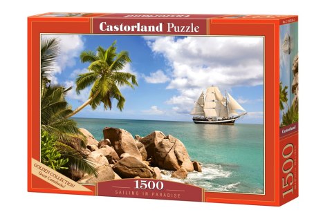 PUZZLE UKŁADANKA 1500 ELEMENTÓW ŻEGLOWANIE W RAJU 68 X 47 CM CASTORLAND