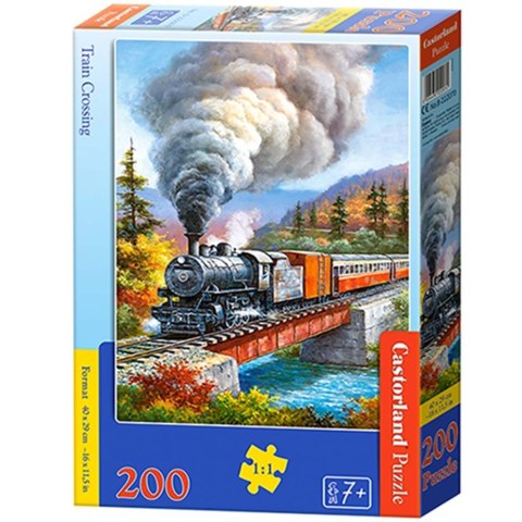 PUZZLE UKŁADANKA 200 ELEMENTÓW POCIĄG 7+ CASTORLAND