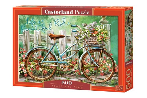 PUZZLE UKŁADANKA 500 ELEMENTÓW PRZEJAŻDŻKA ROWEREM 9+ CASTORLAND