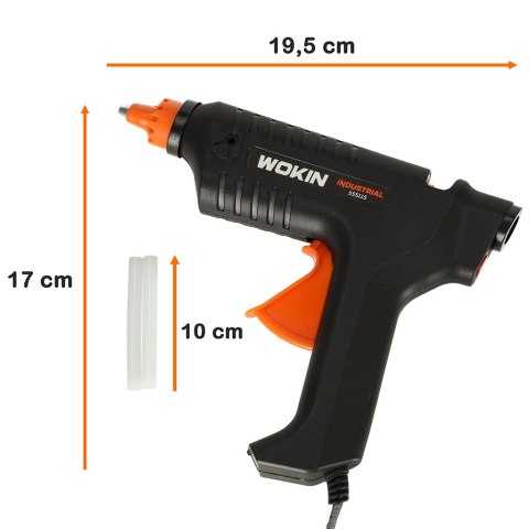 WOKIN PISTOLET DO KLEJU KLEJENIA NA GORĄCO 15W + WKŁADY 11,2MM