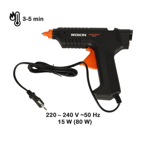 WOKIN PISTOLET DO KLEJU KLEJENIA NA GORĄCO 15W + WKŁADY 11,2MM